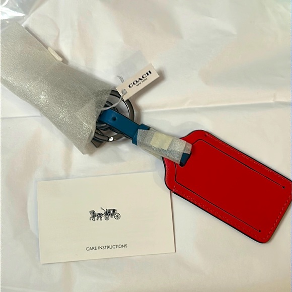 NEW Coaxh Luggage Tag Color Bock Unisex - Picture 12 of 14